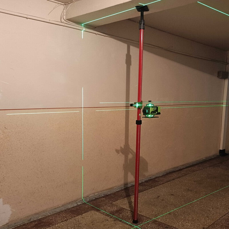Tija extensibila, pol aluminiu, prajina 3.8m pt nivela laser Tija extensibila, pol aluminiu, prajina 3.8m pt nivela laser